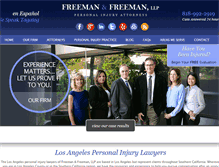 Tablet Screenshot of freeman-freeman.com